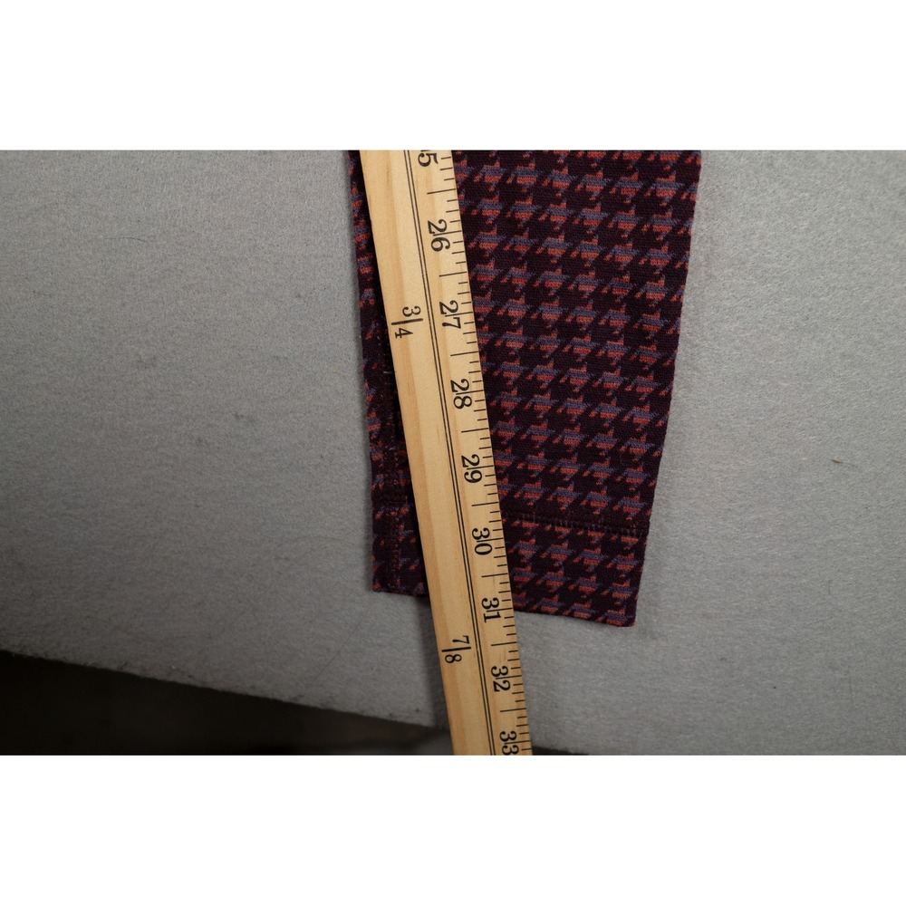 Smartwool Womens Leggings Base Layer Houndstooth 100% Merino Wool Purple Large - Picture 10 of 10